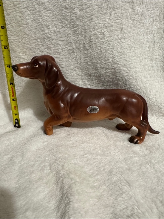 Enesco Other - Vintage Enesco Ceramic Dachshund Figurine, Mid Century Wiener Dog Japan 7"